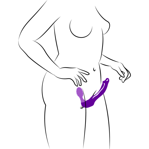 Tantus Feeldoe Original Strap-on Lilla 4 Tantus Feeldoe Original Strap-on Lilla - Bilde 2