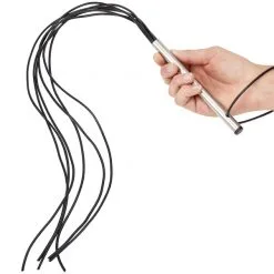 SToys Gummipisk Med Metallhåndtak -Onaniprodukter butikk 13066 stoys gummi pisk med metal ha ndtag 04 q100