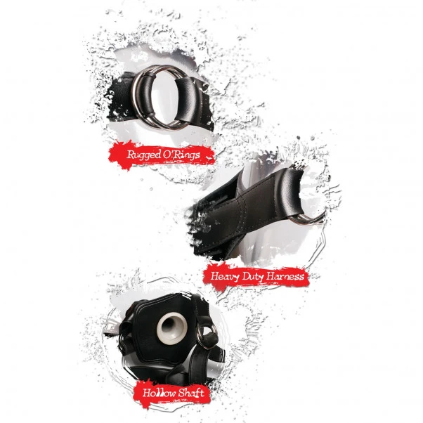 Fetish Fantasy Extreme Hollow Strap-on Svart 30 Cm 5 Fetish Fantasy Extreme Hollow Strap-on Svart 30 Cm - Bilde 3