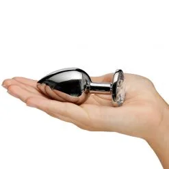Sinful Jewel Stål Buttplug Stor -Onaniprodukter butikk 14533 sinful jewel butt plug i staal stor 05 hand q100 1 1