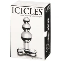 Icicles No 47 Buttplug I Glass Med Kuler -Onaniprodukter butikk 14808 icicles no 47 glas buttplug 90 pack q100