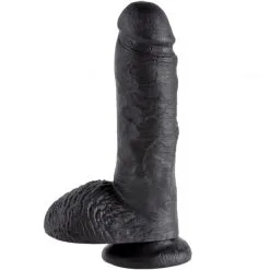 King Cock - Cock With Balls Dildo 20.3 Cm -Onaniprodukter butikk 14822 king cock realistisk dildo med kugler 20 cm 02