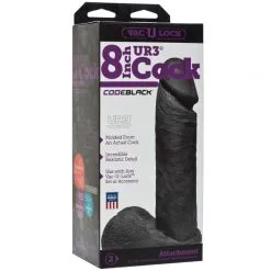 Vac-U-Lock CodeBlack Realistisk Penis 20 Cm -Onaniprodukter butikk 14941 vac u lock codeblack realistisk penis 20 cm q100 03