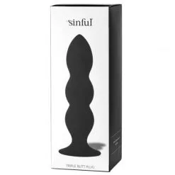 Sinful Triple Buttplug -Onaniprodukter butikk 15020 sinful triple butt plug q100 04