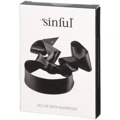 Sinful Deluxe Sateng Blindfold -Onaniprodukter butikk 15232 sinful deluxe satin blindfold 90 pack q100