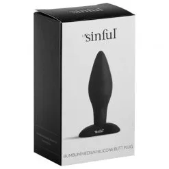 Sinful BumBum Medium Silikon Butt Plug -Onaniprodukter butikk 15924 sinful bumbum medium silicone butt plug 5