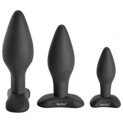 Sinful BumBum Analpluggsett I Silikon -Onaniprodukter butikk 15926 sinful bumbum silicone butt plug set 02