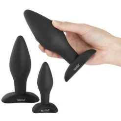 Sinful BumBum Analpluggsett I Silikon -Onaniprodukter butikk 15926 sinful bumbum silicone butt plug set 04