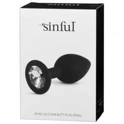 Sinful Jewel Silikon Butt Plug Small -Onaniprodukter butikk 16176 sinful jewel silicone butt plug small q100 05