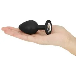 Sinful Jewel Silikon Butt Plug Medium -Onaniprodukter butikk 16177 sinful jewel silicone butt plug medium 50 hand q100