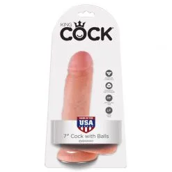 King Cock Realistisk Dildo Med Testikler 18 Cm 17 King Cock Realistisk Dildo Med Testikler 18 Cm -Onaniprodukter butikk 16508 king cock realistisk dildo med kugler 18 cm 07