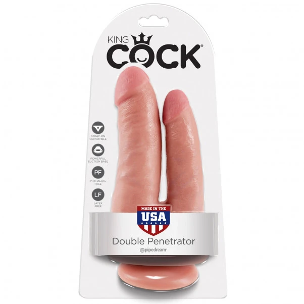 King Cock Double Penetrator Dobbel Dildo 21 Cm 9 King Cock Double Penetrator Dobbel Dildo 21 Cm - Bilde 7