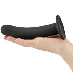 Sinful Slender Silikon Dildo Medium -Onaniprodukter butikk 16637 sinful slender silikone sort dildo medium q100 04
