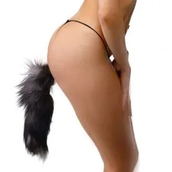 Tailz Grey Fox Tail Analplugg 8 Tailz Grey Fox Tail Analplugg -Onaniprodukter butikk 16845 tailz grey fox tail anal plug q100 02