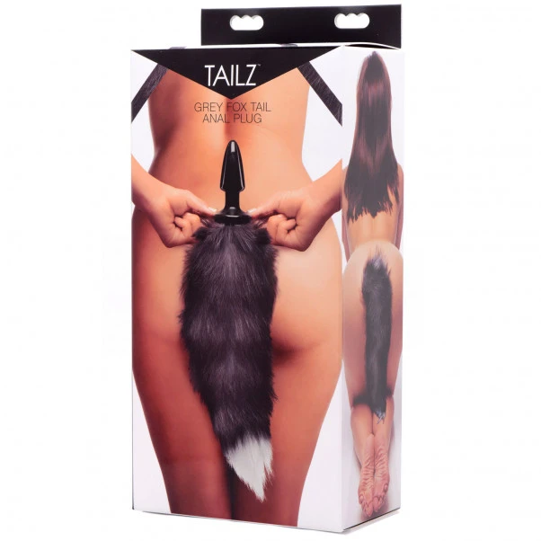 Tailz Grey Fox Tail Analplugg 6 Tailz Grey Fox Tail Analplugg - Bilde 4