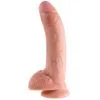 King Cock Realistisk Dildo Med Testikler 23 Cm -Onaniprodukter butikk 17242 king cock realistisk dildo med kugler 23 cm 01