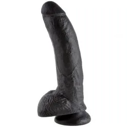 King Cock Realistisk Dildo Med Testikler 23 Cm -Onaniprodukter butikk 17242 king cock realistisk dildo med kugler 23 cm 02