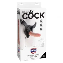 King Cock Seletøy Med Dildo 15 Cm -Onaniprodukter butikk 17245 king cock harness med dildo 15 cm 07