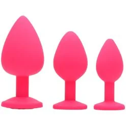 Frisky Pink Pleasure Buttplugg Sett
