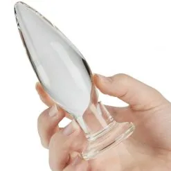 Sinful BumBum Glass Butt Plugg Large -Onaniprodukter butikk 18403 sinful bumbum large glas butt plug q100 03