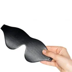 Obaie Imitert Lær Blindfold -Onaniprodukter butikk 19435 obaie imiteret laeder blindfold 51 hand q100