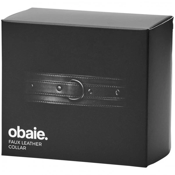 Obaie Imitert Lær Halsbånd Med D-ring 6 Obaie Imitert Lær Halsbånd Med D-ring - Bilde 4