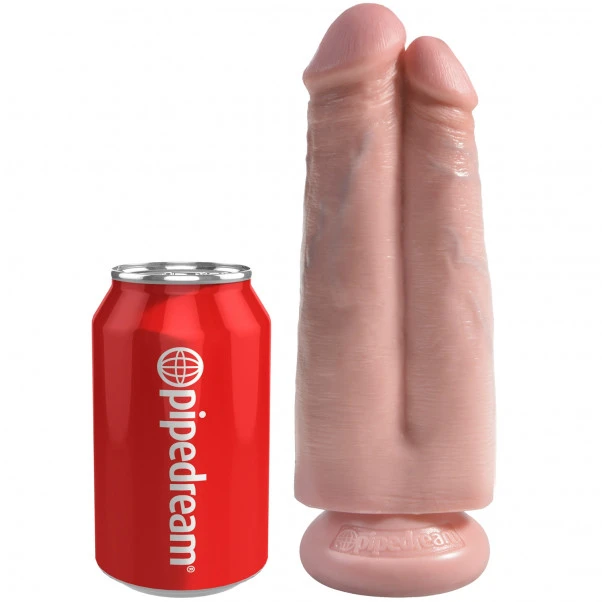 King Cock Two Cocks One Hole Dildo 18 Cm 5 King Cock Two Cocks One Hole Dildo 18 Cm - Bilde 3