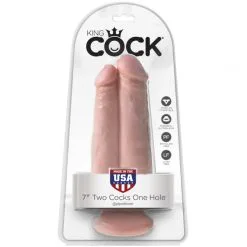 King Cock Two Cocks One Hole Dildo 18 Cm 9 King Cock Two Cocks One Hole Dildo 18 Cm -Onaniprodukter butikk 19521 king cock two cocks one hole dildo 18 cm 03