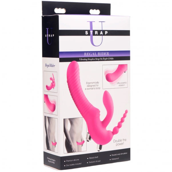 Strap U Regal Rider Vibrerende Triple G Strap-On Dildo 8 Strap U Regal Rider Vibrerende Triple G Strap-On Dildo - Bilde 6