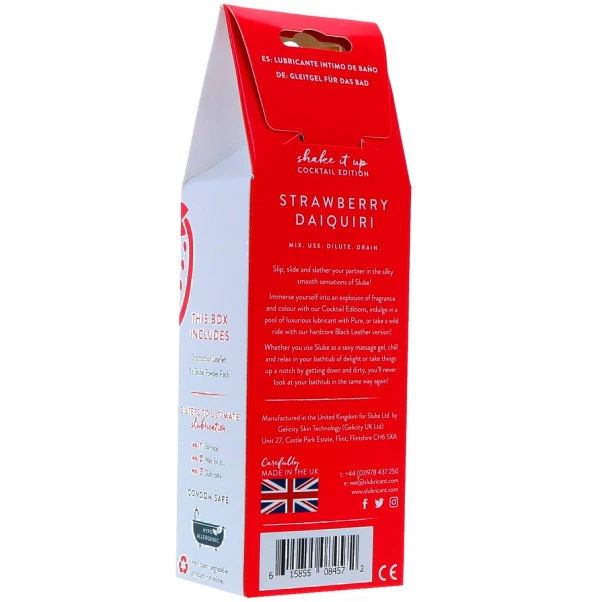 Slube Strawberry Daiquiry Vannbasert Badegel 250 G 4 Slube Strawberry Daiquiry Vannbasert Badegel 250 G - Bilde 2