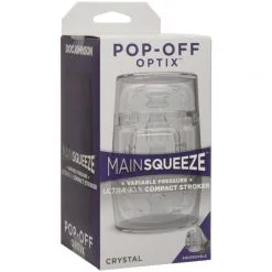 Main Squeeze Pop-Off Optix Masturbator Clear -Onaniprodukter butikk 20846 main squeeze pop off optix clear 04