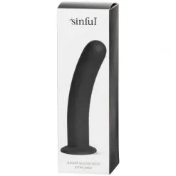 Sinful Slender Silikone Sort Dildo Extra Large -Onaniprodukter butikk 21236 sinful slender silikone sort dildo extra large fuxtoy