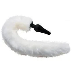 Tailz White Fox Tail Anaplugg Og Ører -Onaniprodukter butikk 21710 tailz fox tail anal plug og rer q100 02