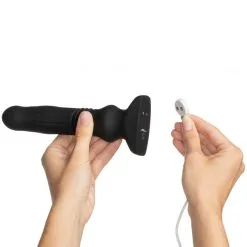 Thunderplugs Swelling And Thrusting Butt Plug -Onaniprodukter butikk 21776 thunderplugs swelling and thrusting butt plug 07 hand q100