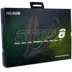 Nexus Stimul8 Vibrerende Analplugg Med Penisring -Onaniprodukter butikk 22015 nexus stimul8 edition butt plug q100 03