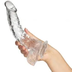 King Cock Clear - Cock With Balls Dildo 20 Cm 10 King Cock Clear - Cock With Balls Dildo 20 Cm -Onaniprodukter butikk 22359 king cock clear dildo med kugler 20 cm 05 hand q100