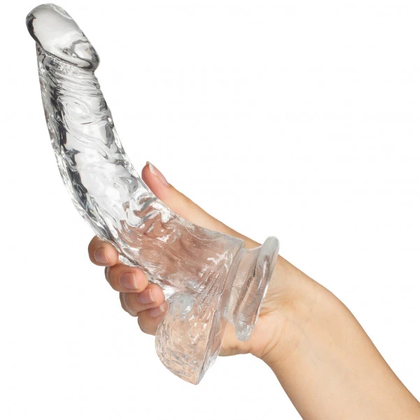 King Cock Clear - Cock With Balls Dildo 20 Cm 6 King Cock Clear - Cock With Balls Dildo 20 Cm - Bilde 4