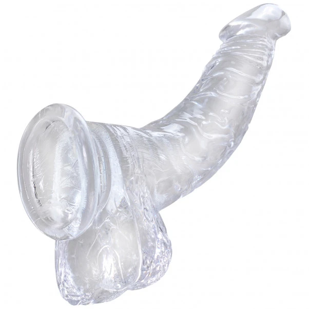 King Cock Clear - Cock With Balls Dildo 20 Cm 5 King Cock Clear - Cock With Balls Dildo 20 Cm - Bilde 3