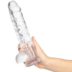 Willie City Classic Realistisk Dildo Gjennomsiktig 24,5 Cm 10 Willie City Classic Realistisk Dildo Gjennomsiktig 24,5 Cm -Onaniprodukter butikk 22526 willie city classic realistic dildo 24 5cm haand 01 q100