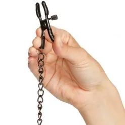 Obaie Alligator Brystklemmer Med Kjede -Onaniprodukter butikk 22560 obaie alligator brystklemmer med kaede 07 hand q100