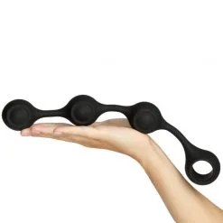 Kink Analkjede Med Innvendige Kuler -Onaniprodukter butikk 22589 kink analkaede med indvendige kugler 05 hand q100