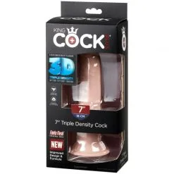 King Cock Plus Triple Density Dildo 20 Cm -Onaniprodukter butikk 23461 king cock plus realistisk dildo 17 5 cm 90 pack q100