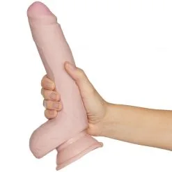 King Cock Plus Triple Density Dildo Med Testikler 24,1 Cm -Onaniprodukter butikk 23465 king cock plus realistisk dildo med kugler 23 cm 50 hand q100