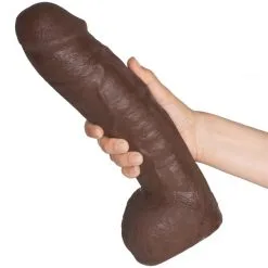 Vac-U-Lock UltraSkyn Realistic Hung XL Strap-on Mørk Dildo 30 Cm -Onaniprodukter butikk 23736 vac u lock ultraskyn realistic hung xl strap on dildo 30 cm 50 hand q100