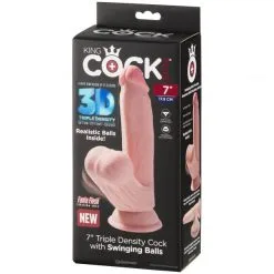 King Cock Plus Triple Density Swinging Balls Dildo 21 Cm -Onaniprodukter butikk 23804 king cock plus triple density swinging balls dildo 17 cm 90 pack q100