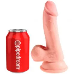 King Cock Plus Triple Density Dildo Med Pung 20 Cm -Onaniprodukter butikk 23859 king cock plus realistisk dildo med kugler 16 5 cm 04 q100