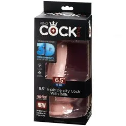 King Cock Plus Triple Density Dildo Med Pung 20 Cm -Onaniprodukter butikk 23859 king cock plus realistisk dildo med kugler 16 5 cm 90 pack q100