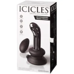 Icicles No 84 Vibrerende Prostataplugg I Glass -Onaniprodukter butikk 23865 icicles no 84 fjernbetjent p punkts glas dildo 90 pack q100