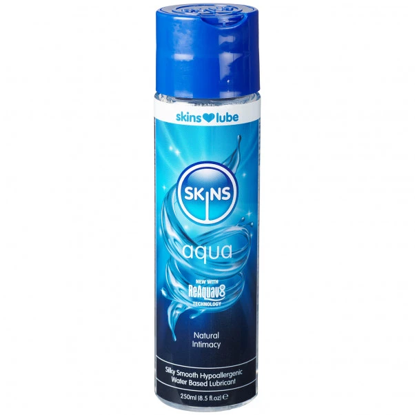 Skins Aqua Vannbasert Glidemiddel 250 Ml 3 Skins Aqua Vannbasert Glidemiddel 250 Ml