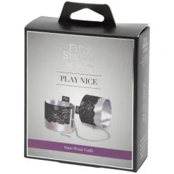 Fifty Shades Of Grey Play Nice Sateng Håndleddsmansjetter 9 Fifty Shades Of Grey Play Nice Sateng Håndleddsmansjetter -Onaniprodukter butikk 23997 fifty shades of grey play nice satin og blonde handleds manchetter 90 pack q100